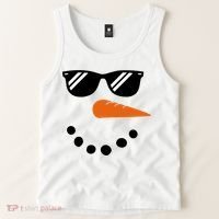Gangster Snowman Face Tank Top thumb 2