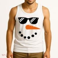 Gangster Snowman Face Tank Top thumb 3