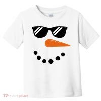 Gangster Snowman Face Toddler T-Shirt thumb 0