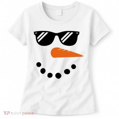 Gangster Snowman Face Women's T-Shirt