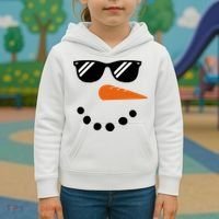 Gangster Snowman Face Kids Hoodie thumb 3