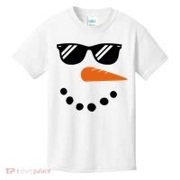 Gangster Snowman Face Kids T-Shirt thumb 0