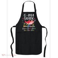 GMa Shark, Funny Mother's Day Floral Gift Apron thumb 0