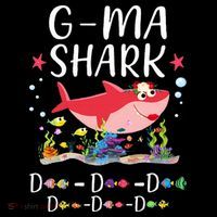 GMa Shark, Funny Mother's Day Floral Gift Coffee Mug thumb 5