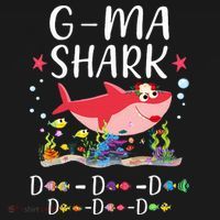 GMa Shark, Funny Mother's Day Floral Gift Women's Hoodie thumb 2