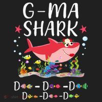 GMa Shark, Funny Mother's Day Floral Gift Tumbler thumb 3