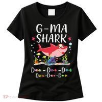 GMa Shark, Funny Mother's Day Floral Gift Women's T-Shirt thumb 0
