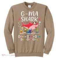 GMa Shark, Funny Mother's Day Floral Gift Sweatshirt thumb 0