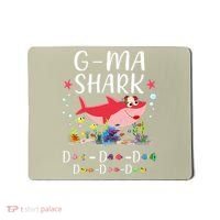 GMa Shark, Funny Mother's Day Floral Gift Mousepad thumb 0