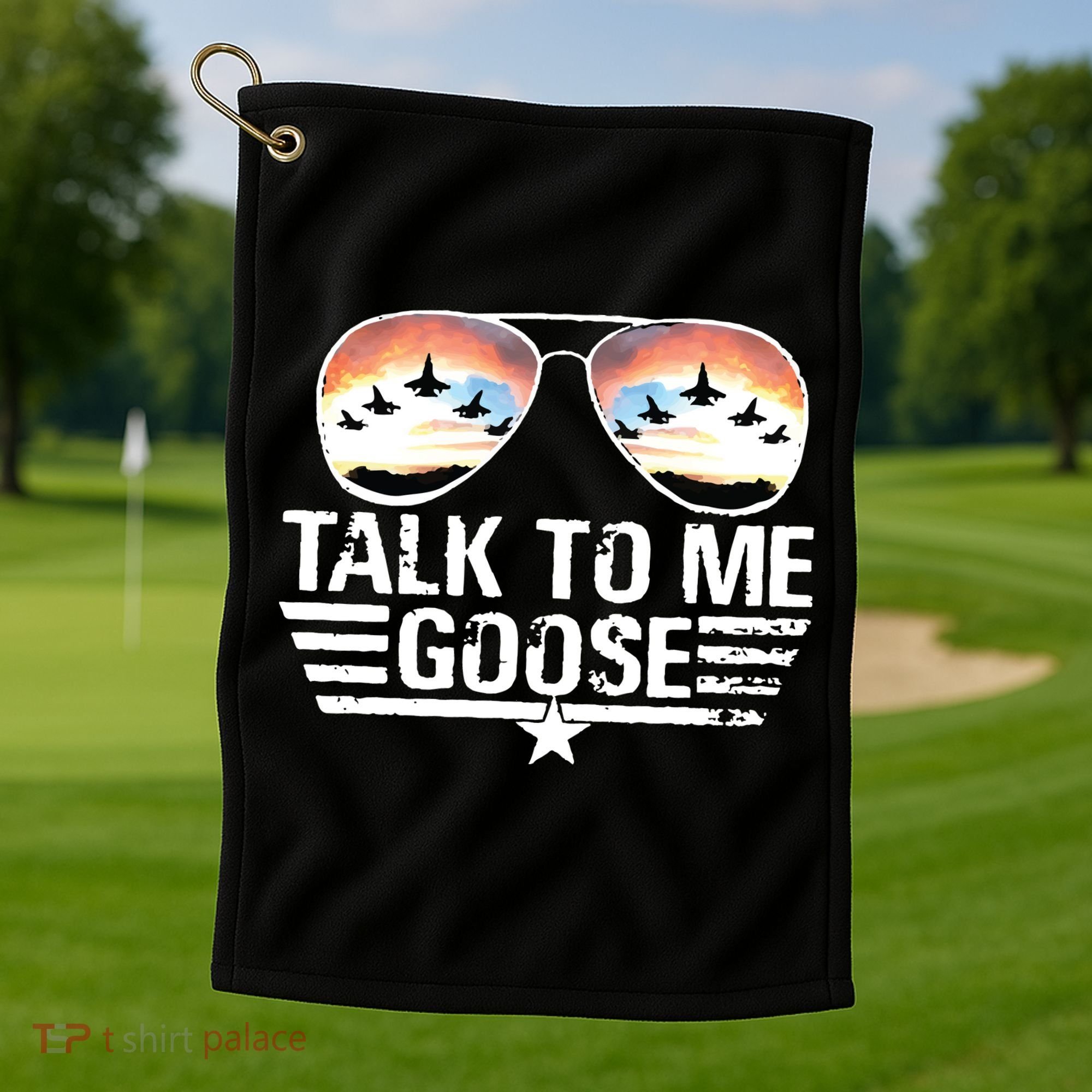 Goose Shirts Fourth Of July Talk To Me Goose Golf Towel