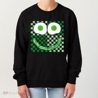 Green Smile Face Eggs And Bacon Ham Breakfast St PatrickS Women's Sweatshirt thumb 0