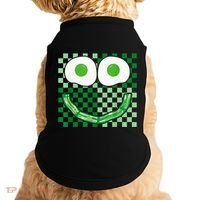 Green Smile Face Eggs And Bacon Ham Breakfast St PatrickS Doggie Tank thumb 0