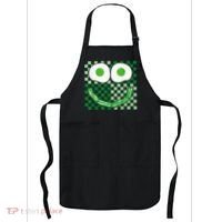 Green Smile Face Eggs And Bacon Ham Breakfast St PatrickS Apron thumb 0