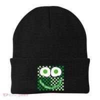 Green Smile Face Eggs And Bacon Ham Breakfast St PatrickS Beanie thumb 0