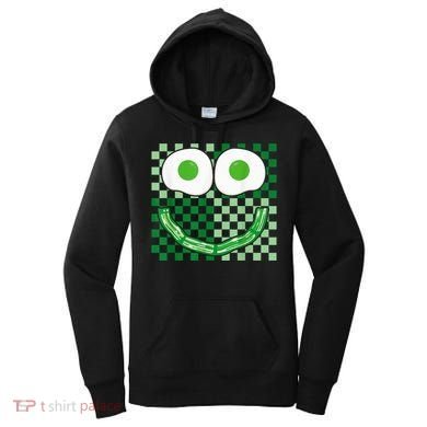Green Smile Face Eggs And Bacon Ham Breakfast St PatrickS Women's Hoodie