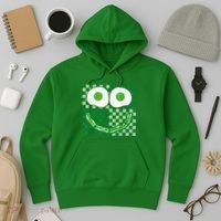 Green Smile Face Eggs And Bacon Ham Breakfast St PatrickS Hoodie thumb 3