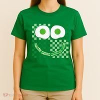 Green Smile Face Eggs And Bacon Ham Breakfast St PatrickS T-Shirt thumb 4