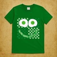 Green Smile Face Eggs And Bacon Ham Breakfast St PatrickS T-Shirt thumb 5