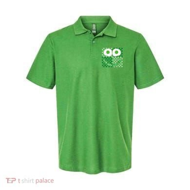 Green Smile Face Eggs And Bacon Ham Breakfast St PatrickS Polo