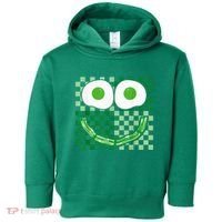 Green Smile Face Eggs And Bacon Ham Breakfast St PatrickS Toddler Hoodie thumb 0