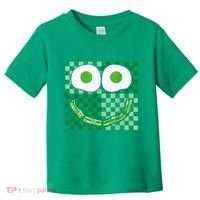 Green Smile Face Eggs And Bacon Ham Breakfast St PatrickS Toddler T-Shirt thumb 0