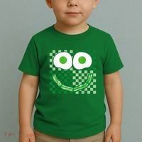 Green Smile Face Eggs And Bacon Ham Breakfast St PatrickS Toddler T-Shirt thumb 2