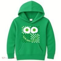 Green Smile Face Eggs And Bacon Ham Breakfast St PatrickS Kids Hoodie thumb 0