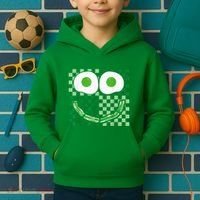 Green Smile Face Eggs And Bacon Ham Breakfast St PatrickS Kids Hoodie thumb 2