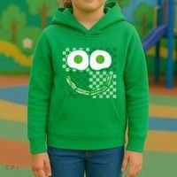 Green Smile Face Eggs And Bacon Ham Breakfast St PatrickS Kids Hoodie thumb 3