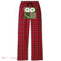 Green Smile Face Eggs And Bacon Ham Breakfast St PatrickS Women's Flannel Plaid Pajama Pants thumb 0