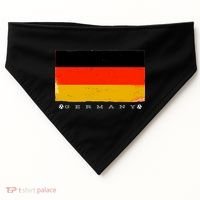 Germany Soccer Flag Logo USA-Made Doggie Bandana thumb 0