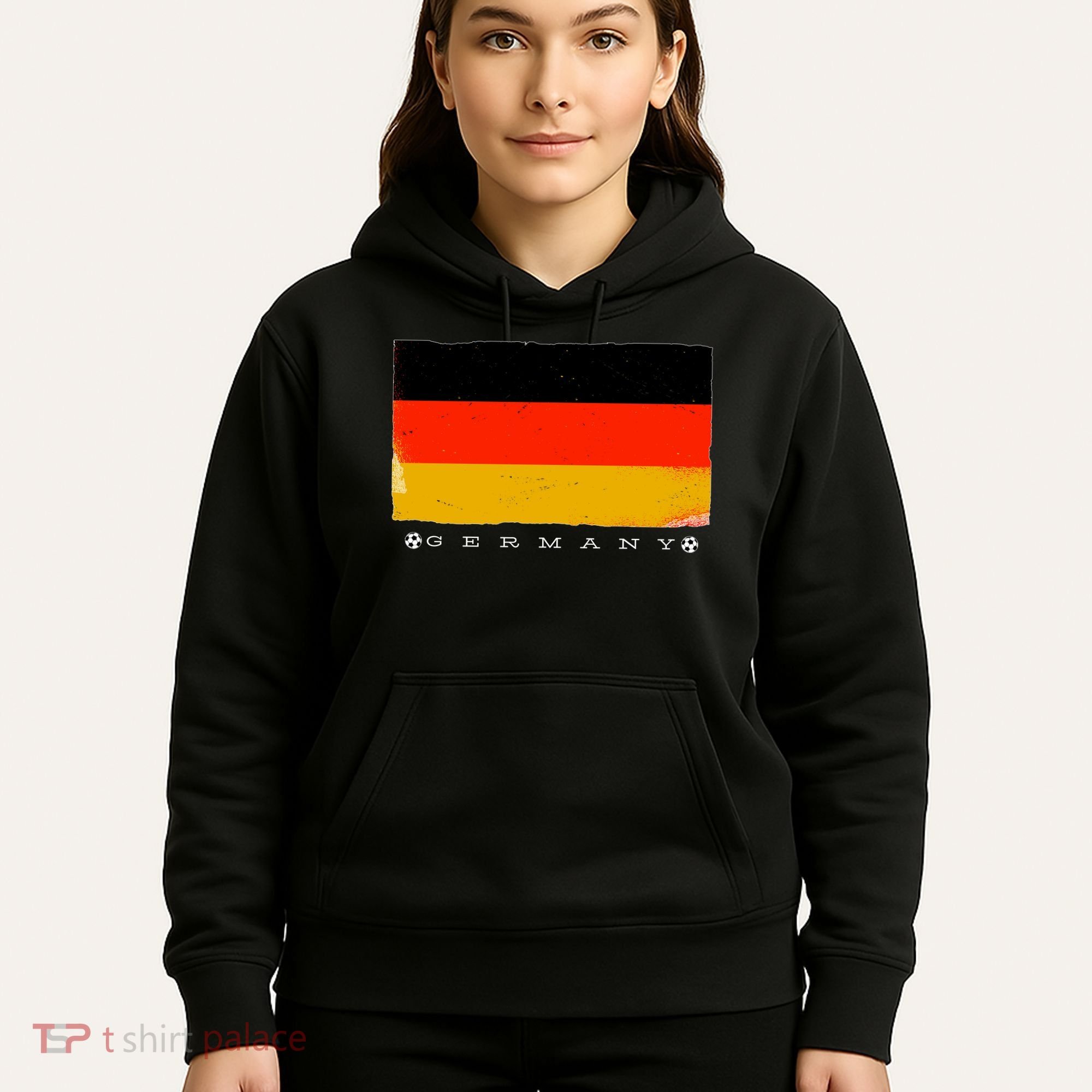 Germany Soccer Flag Logo Hoodie