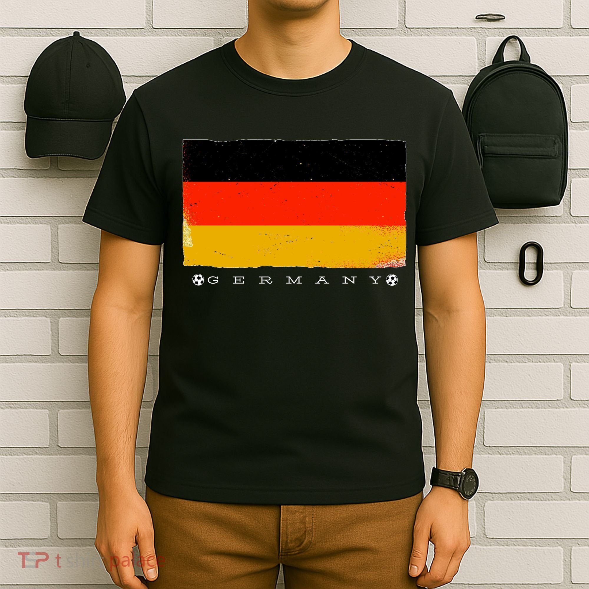 Germany Soccer Flag Logo T-Shirt