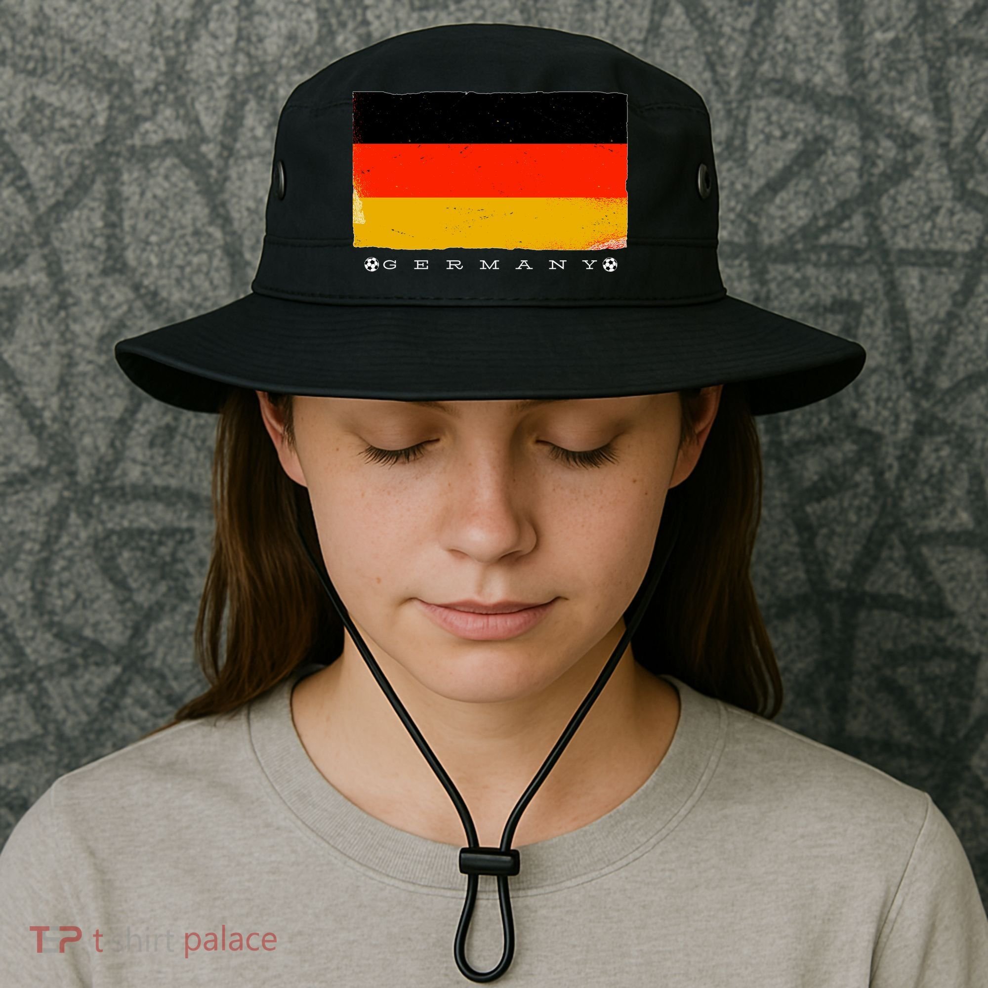 Germany Soccer Flag Logo Bucket Hat