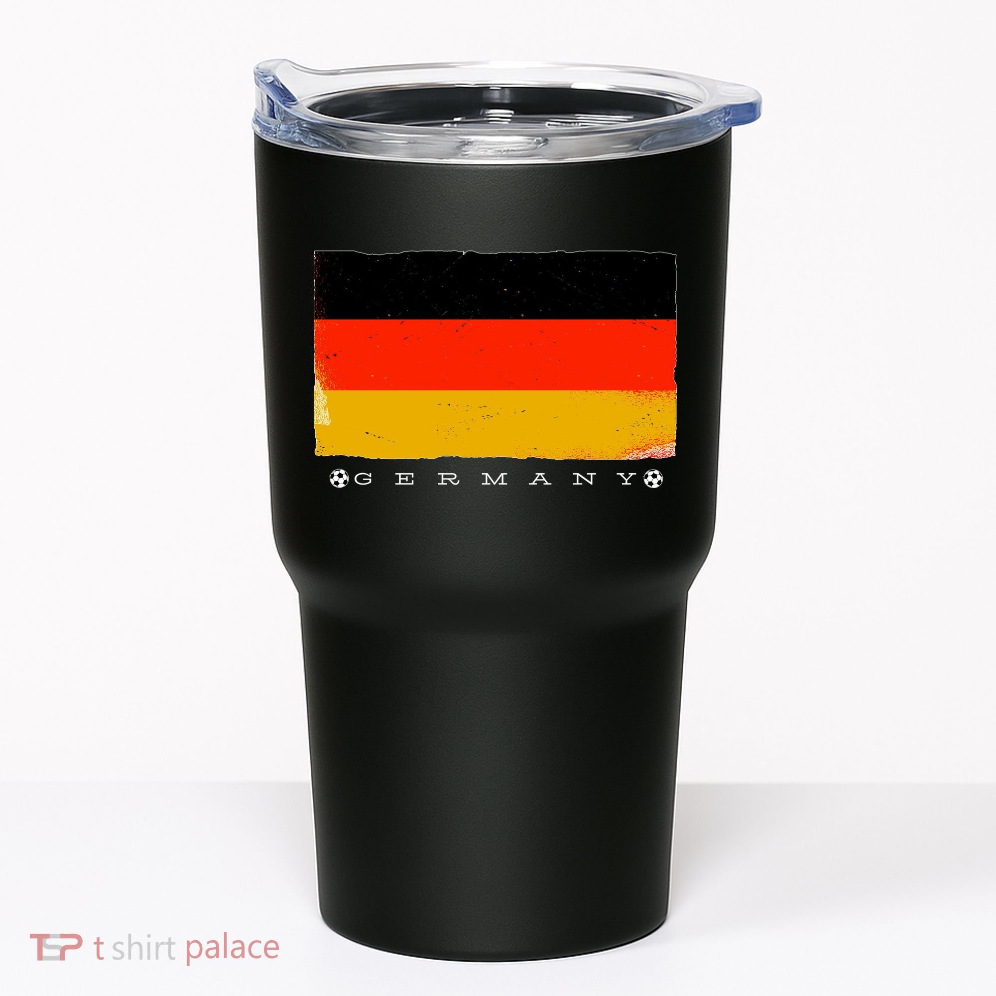 Germany Soccer Flag Logo Tumbler