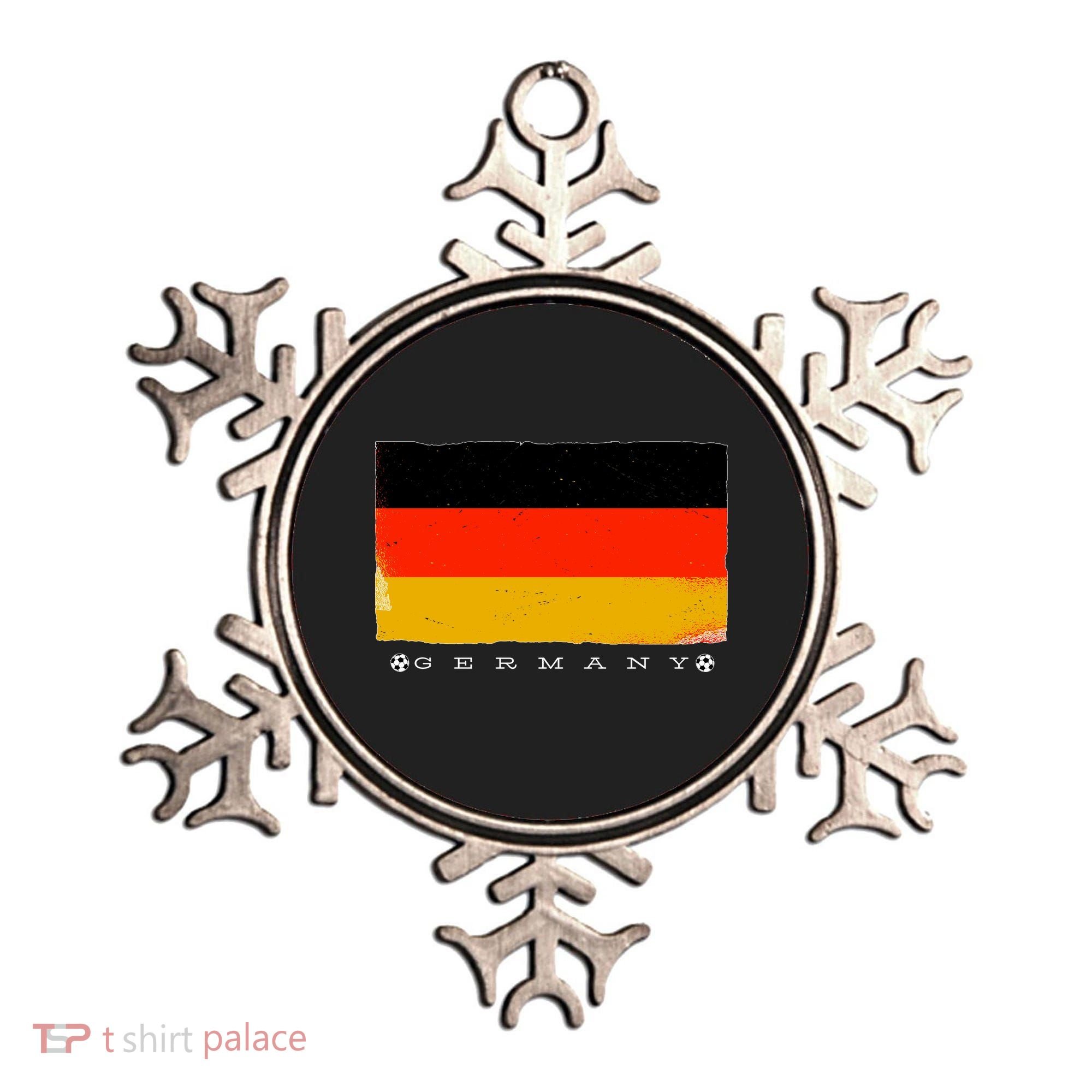 Germany Soccer Flag Logo Ornament