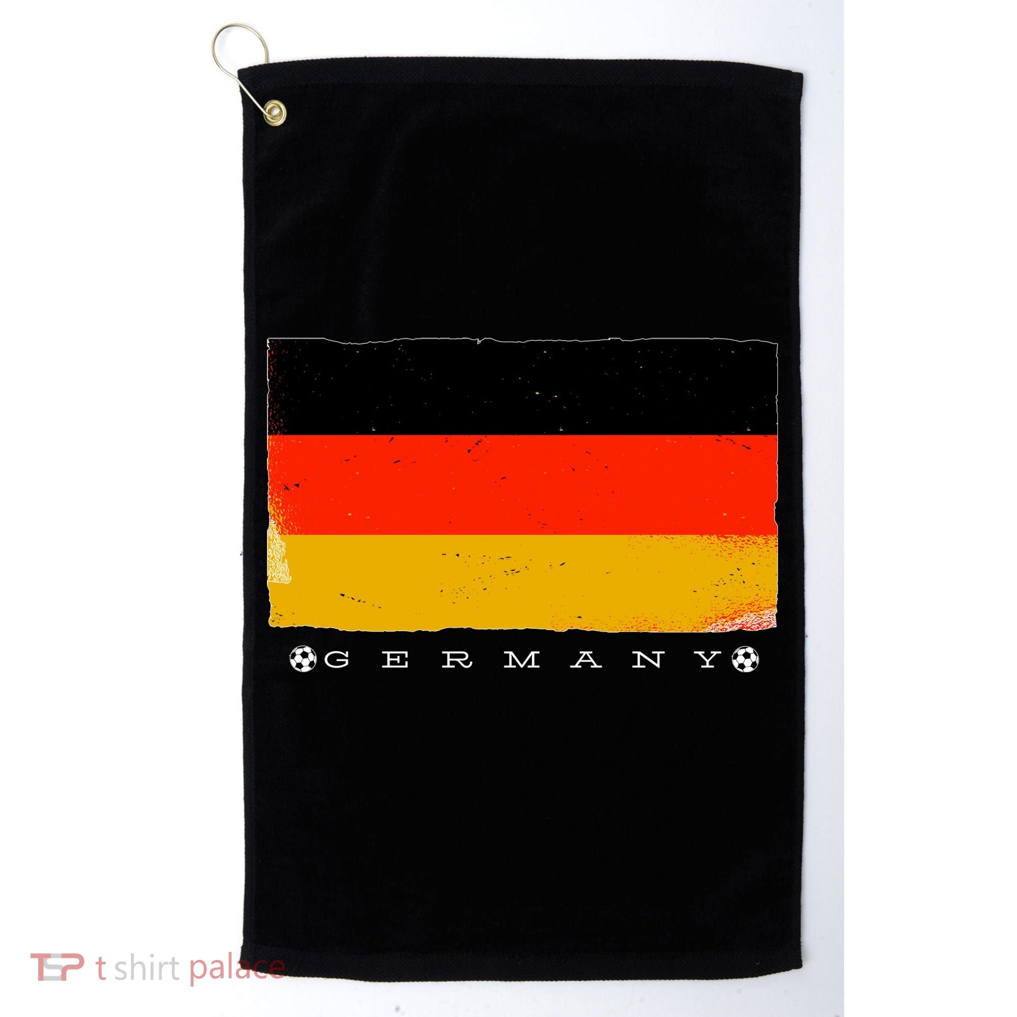 Germany Soccer Flag Logo Golf Towel