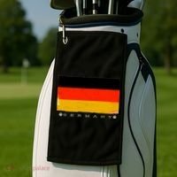 Germany Soccer Flag Logo Golf Towel thumb 2