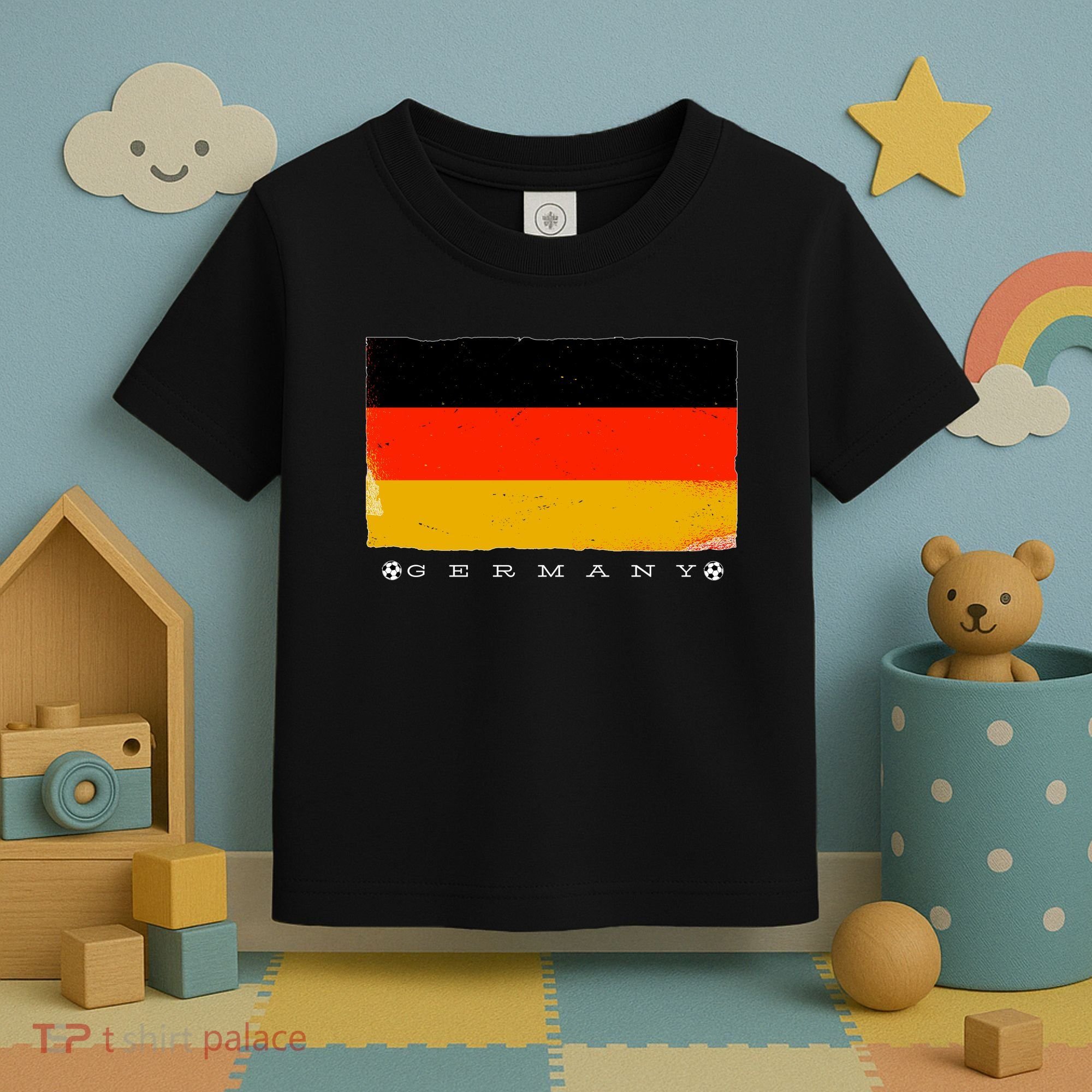 Germany Soccer Flag Logo Toddler T-Shirt