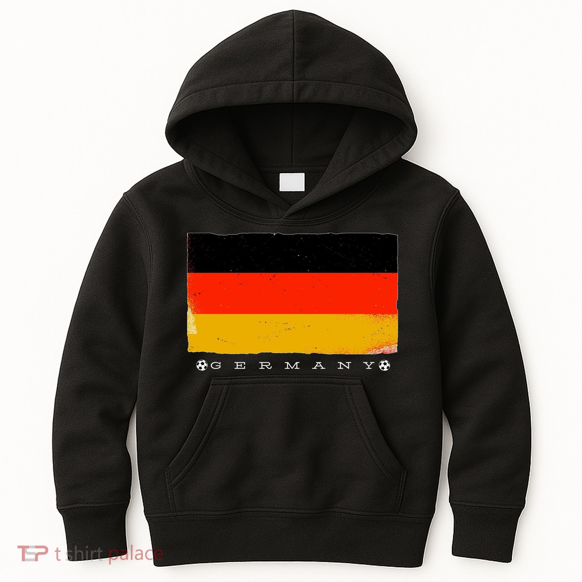 Germany Soccer Flag Logo Kids Hoodie