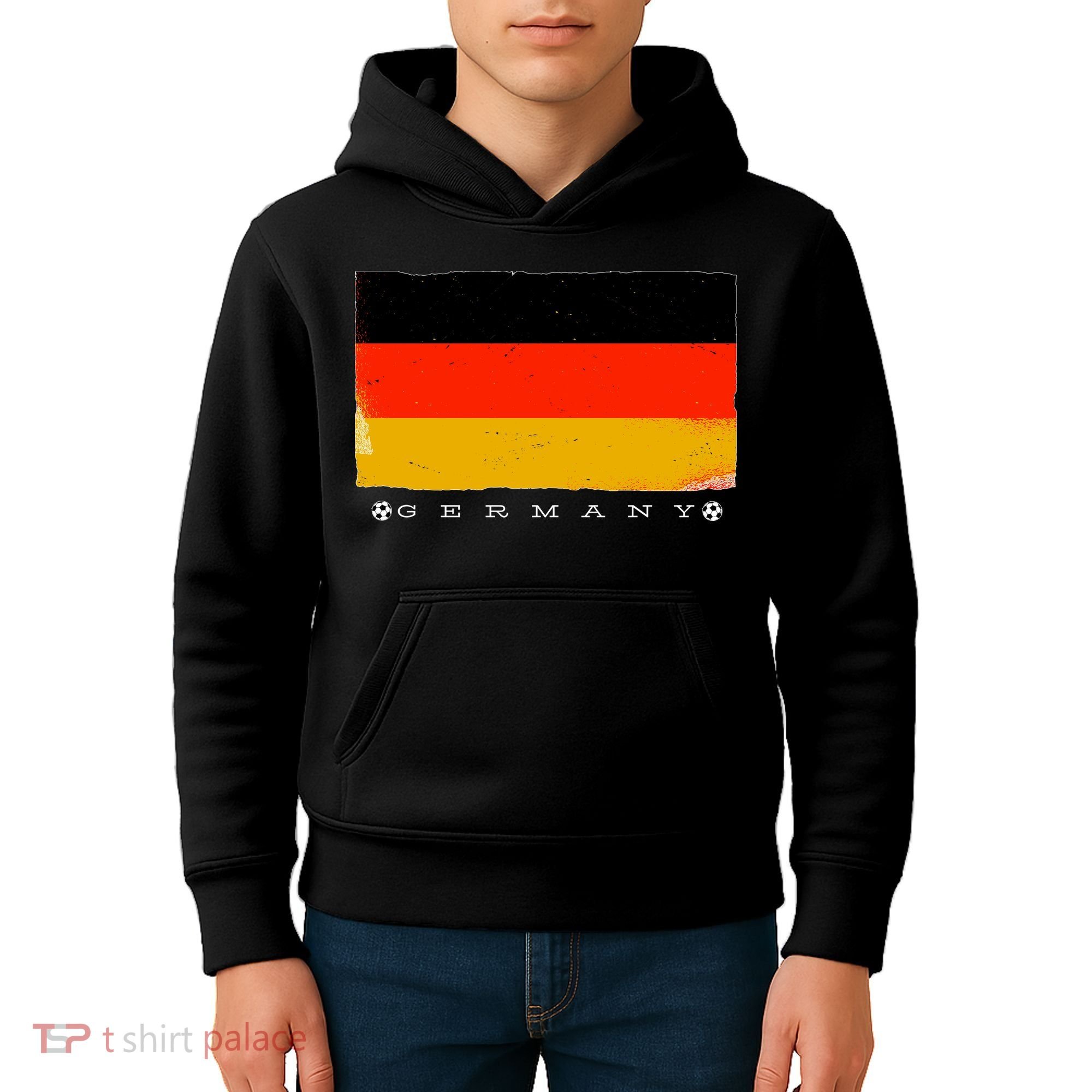 Germany Soccer Flag Logo Kids Hoodie