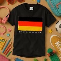 Germany Soccer Flag Logo Kids T-Shirt thumb 3