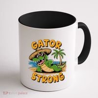 Gator Strong Funny Florida Alligator Sunglasses Present Gift Coffee Mug thumb 1