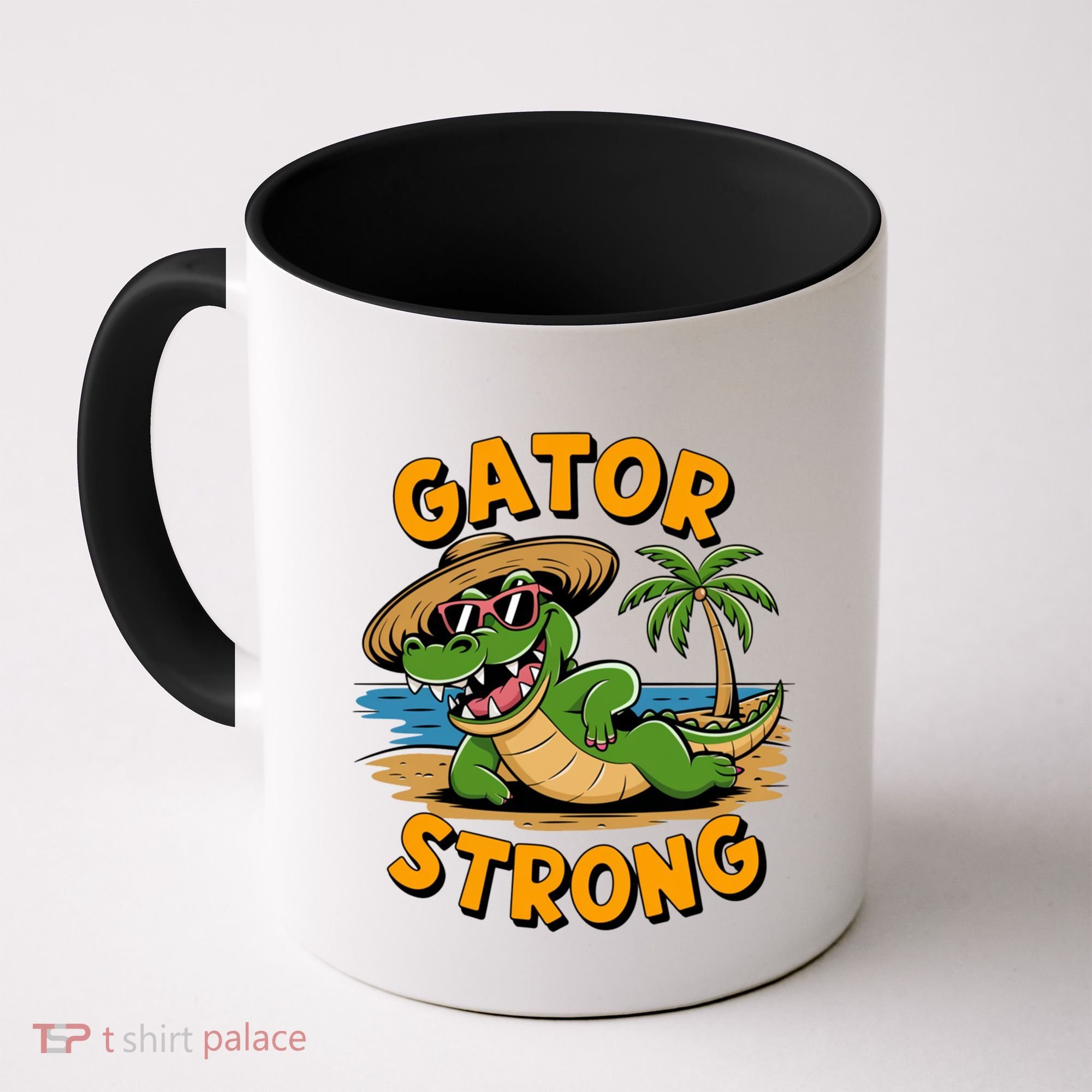 Gator Strong Funny Florida Alligator Sunglasses Present Gift Coffee Mug