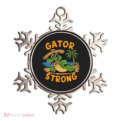 Gator Strong Funny Florida Alligator Sunglasses Present Gift Ornament