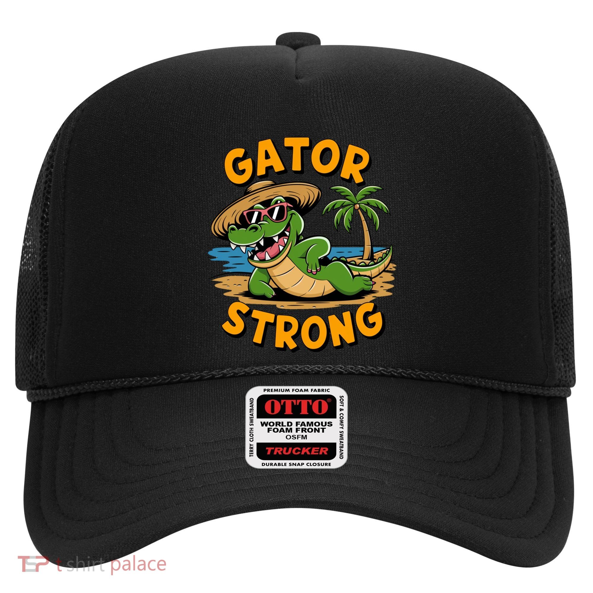 Gator Strong Funny Florida Alligator Sunglasses Present Gift Hat