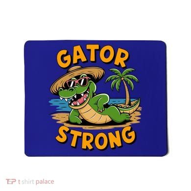 Gator Strong Funny Florida Alligator Sunglasses Present Gift Mousepad