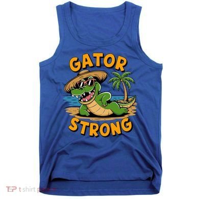 Gator Strong Funny Florida Alligator Sunglasses Present Gift Tank Top