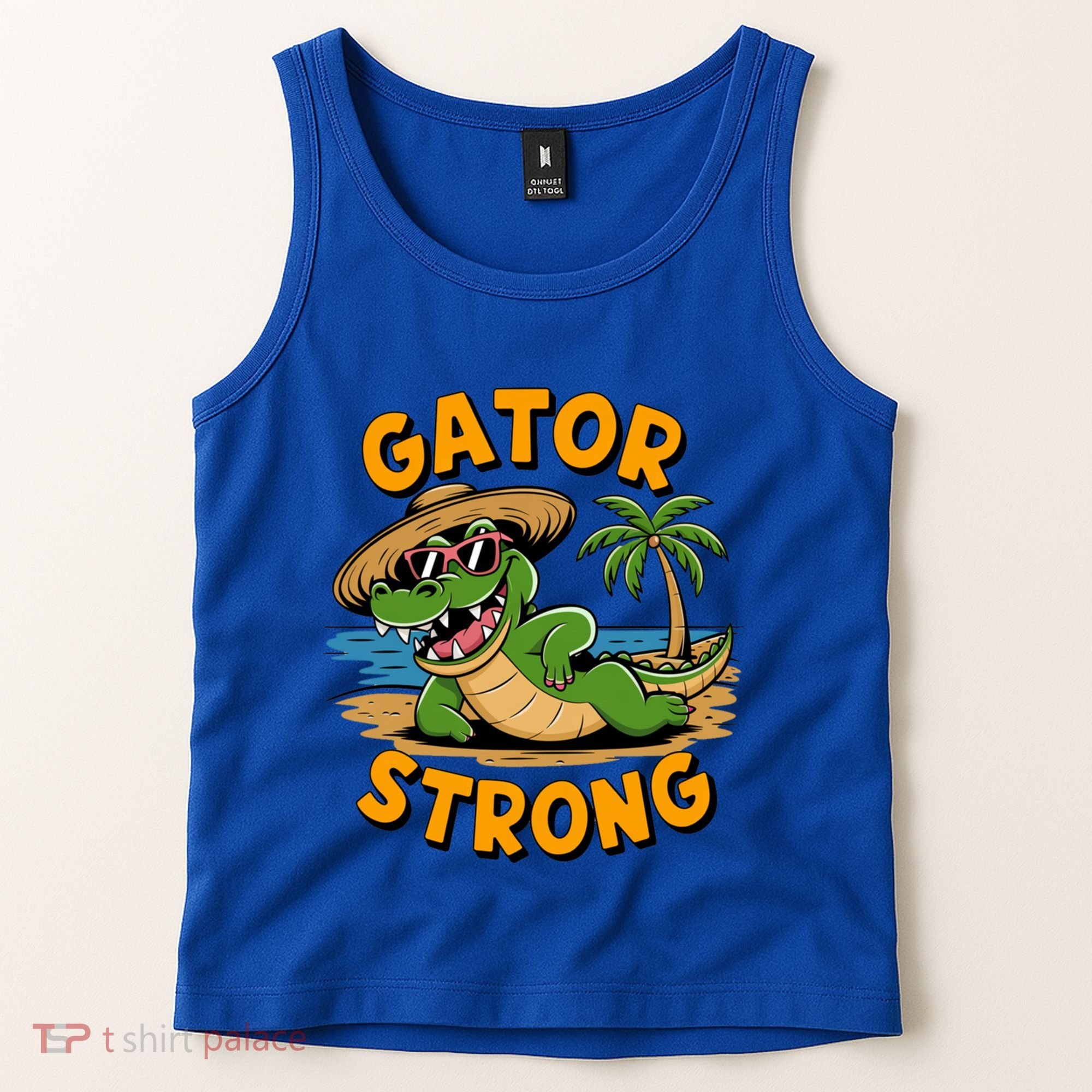 Gator Strong Funny Florida Alligator Sunglasses Present Gift Tank Top
