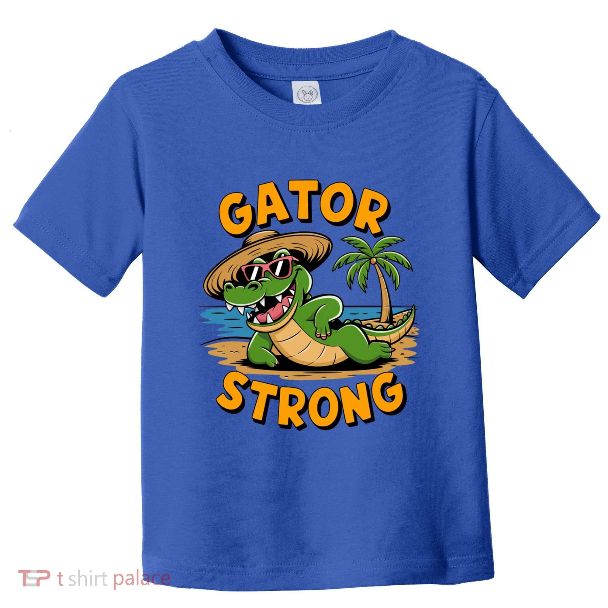 Gator Strong Funny Florida Alligator Sunglasses Present Gift Toddler T-Shirt